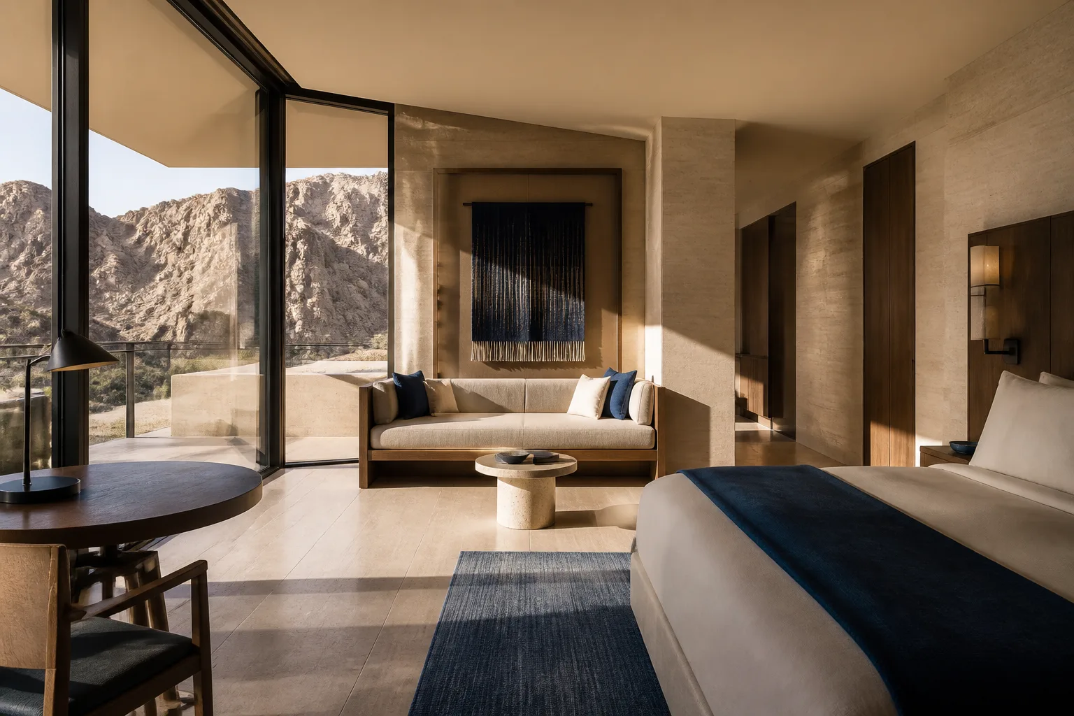 Canyon Studio with corner mountain views